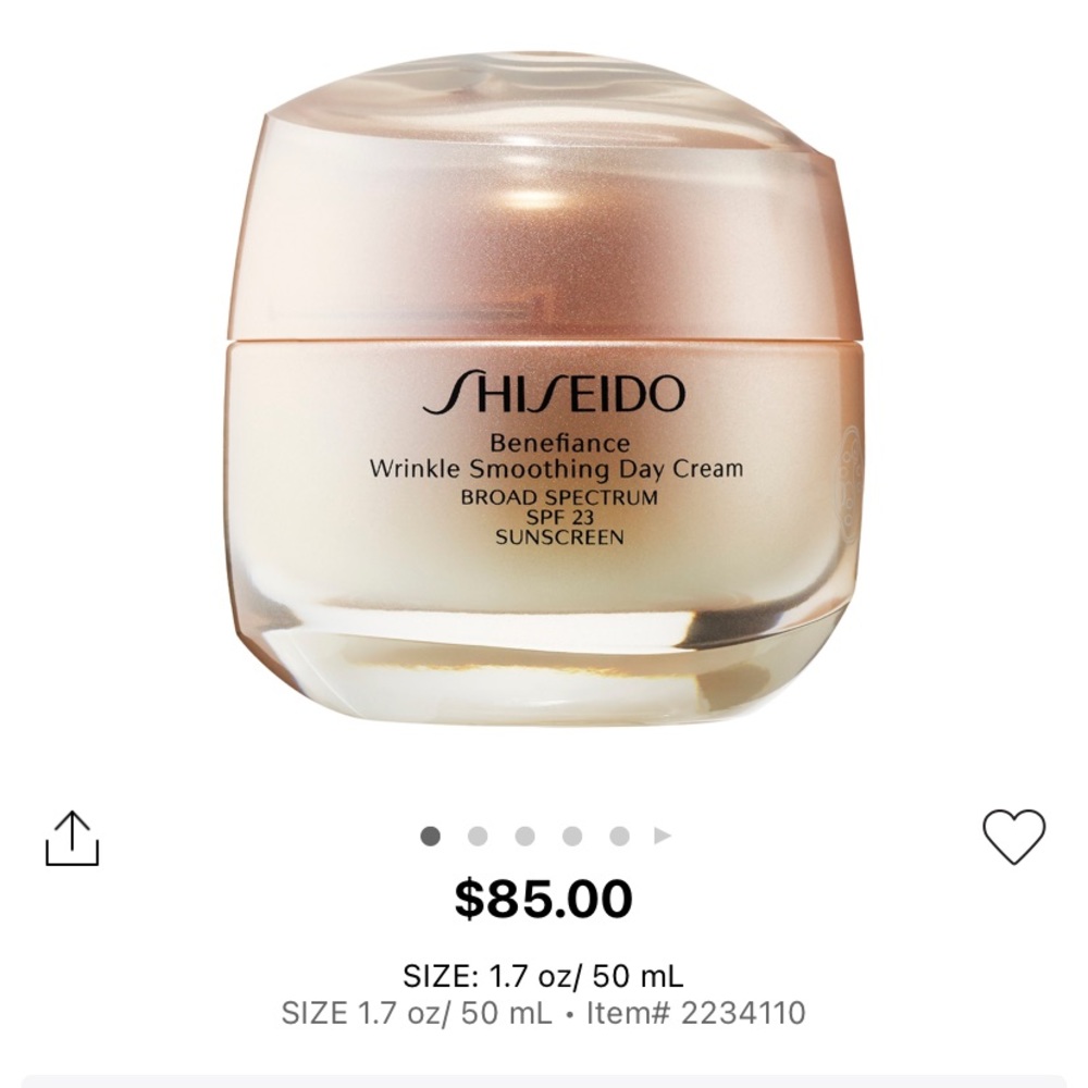 Shiseido day cream SPF23